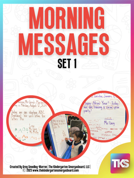 Kindergarten Morning Messages!  200 Customizable Morning M