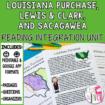 Louisiana Purchase, Lewis and Clark, & Sacagawea- Reading Integration Unit