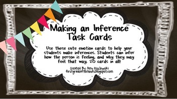 Making Inferences Task Cards