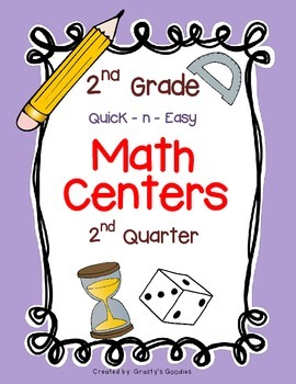 Math Centers for 2nd Grade (2nd Quarter - Common Core)