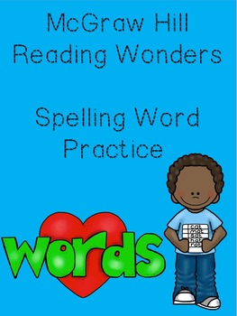 McGraw Hill Spelling Words Homework for the Year