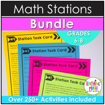 Middle School Math Stations: The Mega Bundle