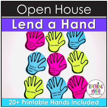 Open House Activity: Lend a Hand for Classroom Donations