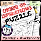 Order of Operations Triangle Matching Puzzle