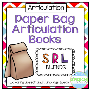 Paper Bag Articulation Books: S, R, L Blends