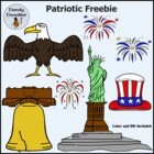 Patriotic FREEBIE Clip Art by Dandy Doodles