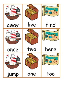 Pirate Sight Words - First Grade