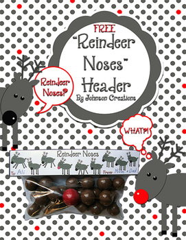 Reindeer Noses Snack Bag Header