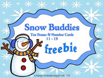 Snow Buddy Number & Ten Frame Cards