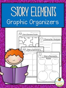 Story Elements Graphic Organizers Set