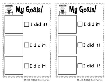 Student Goal Setting Checklist