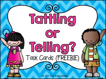 Telling vs. Tattling Sorting Cards