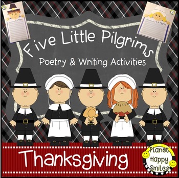 Thanksgiving Activity ~ Writing and Poetry: Five Little Pilgrims