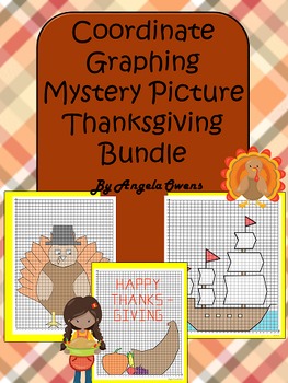 Thanksgiving Coordinate Graphing Mystery Picture Bundle