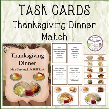 Thanksgiving Dinner Meal Serving Life Skill Task