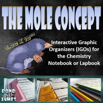 Mole Concept for Chemistry Interactive Notebooks & Lapbooks