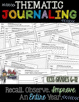 Thematic Journaling: Recall, Observe, Improve, For an Entire Year