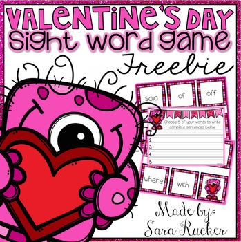 Valentine's Day Sight Word Game {FREEBIE}