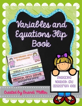 Variables and Equations Interactive Flip Book