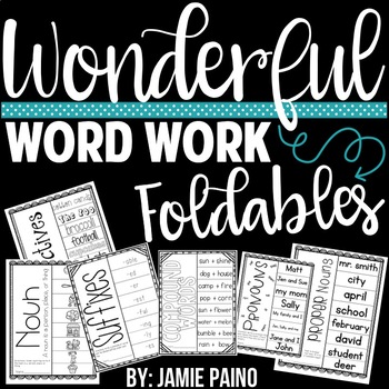 Wonderful Word Study Foldables
