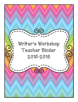 Writer's Workshop Teacher & Student Binder Covers and Dividers